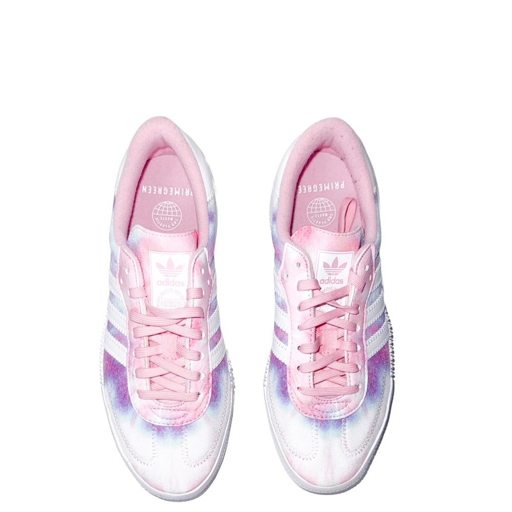 ADIDAS Vibrant Multi Color Tie-Dye Low-Top Sneakers Size 7 Chill Playful Vibes - Picture 3 of 12